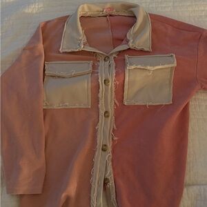 Pink Lily Pink and Cream Jacket